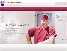 Tablet Screenshot of hautarzt-muenster.de